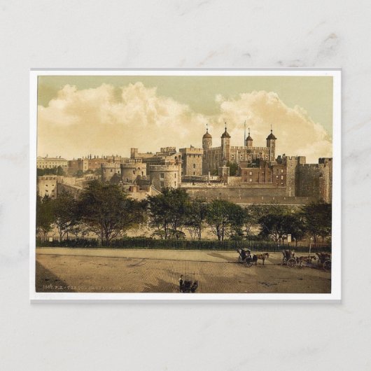 De toren, Londen, Engeland, zeldzame Photochrom Briefkaart (Voorkant)