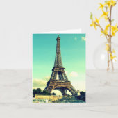 De Toren Notecard van Parijs/van Eiffel (spatie) Kaart (Gele Bloem)