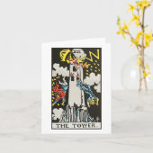 De toren - Rider Waite Smith tarot Kaart (Gele Bloem)
