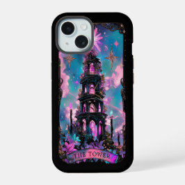 De Toren Tarotkaart Hekserige Vibe iPhone hoes 15 Case