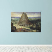 De toren van Babel, 1594 Canvas Afdruk (Insitu (Houten vloer))
