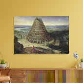 De toren van Babel, 1594 Canvas Afdruk (Insitu (Woonkamer))