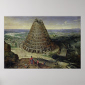De toren van Babel, 1594 Poster (Voorkant)