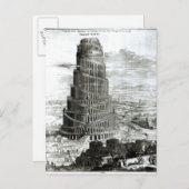 De toren van Babel, 1679 Briefkaart (Voorkant / Achterkant)