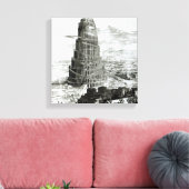 De toren van Babel, 1679 Canvas Afdruk (Insitu (Woonkamer))