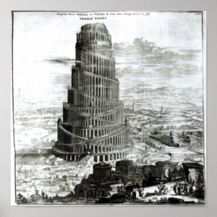 De toren van Babel, 1679 Poster