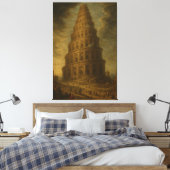 De toren van Babel Canvas Afdruk (Insitu (Slaapkamer))