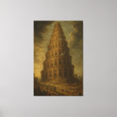 De toren van Babel Canvas Afdruk (Voorkant)