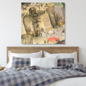 De toren van Babel Canvas Afdruk (Insitu (Slaapkamer))