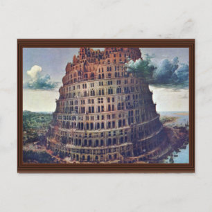 De toren van Babel. Door Pieter Bruegel Briefkaart