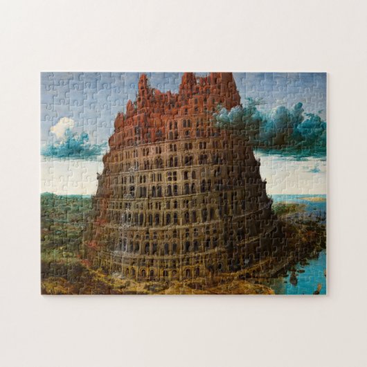 De toren van Babel door Pieter Bruegel de Ouderen Legpuzzel (Horizontaal)