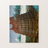 De toren van Babel door Pieter Bruegel de Ouderen Legpuzzel (Verticaal)