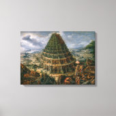 De toren van Babel | Marten van Valckenborch | Canvas Afdruk (Voorkant)