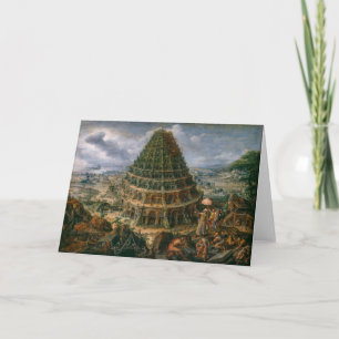 De toren van Babel   Marten van Valckenborch   Kaart