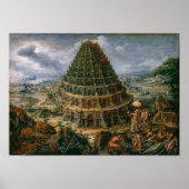 De toren van Babel | Marten van Valckenborch | Poster (Voorkant)