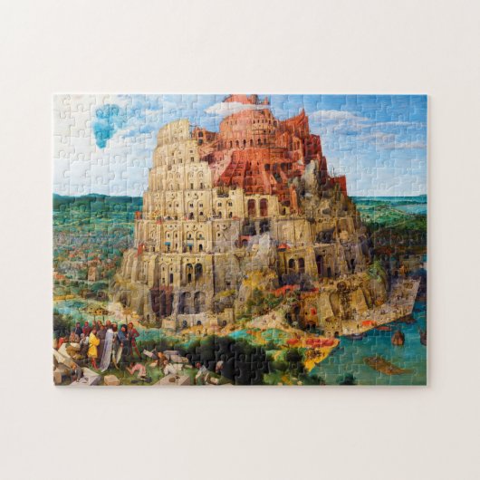De toren van Babel Pieter Bruegel de Oudere kunst Legpuzzel (Horizontaal)