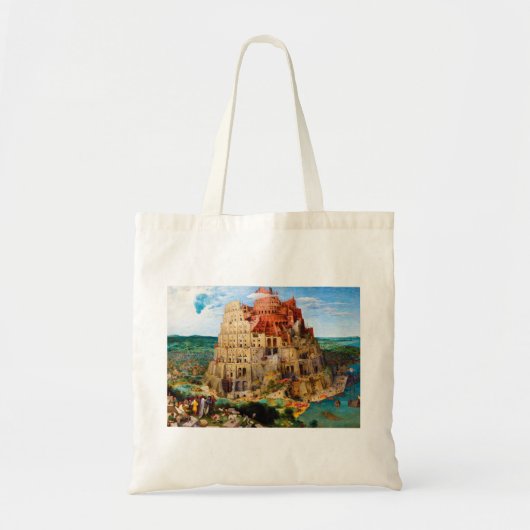 De toren van Babel Pieter Bruegel de Oudere kunst Tote Bag (Voorkant)