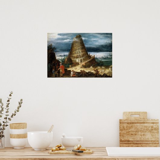 De toren van Babel Poster (Keuken)
