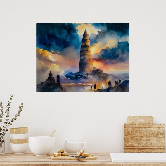 De Toren van Babel Poster (Keuken)
