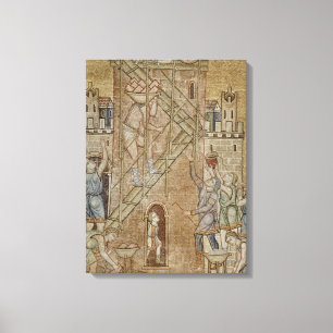 De toren van Babel uit het Atrium Canvas Afdruk