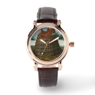 De toren van Babel (van Pieter Bruegel de Ouderen) Horloge