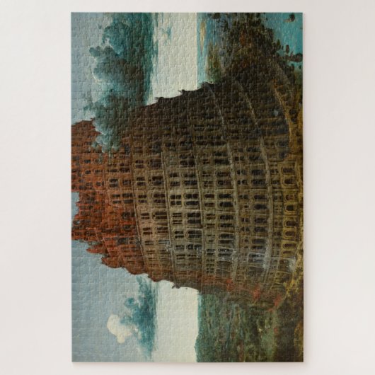 De toren van Babel (van Pieter Bruegel de Ouderen) Legpuzzel (Verticaal)