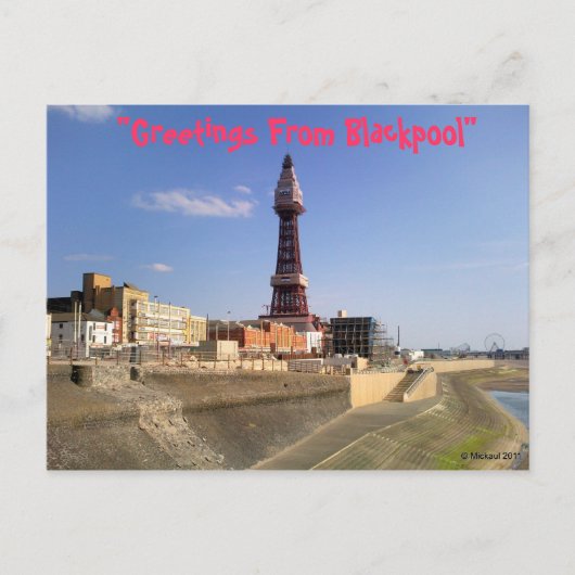 De Toren van Blackpool Briefkaart (Voorkant)
