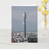 De Toren van BT, Londen, Engeland Kaart (Gele Bloem)
