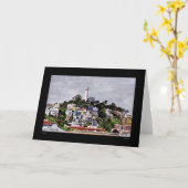 De Toren van Coit kleurt Kaart (Gele Bloem)