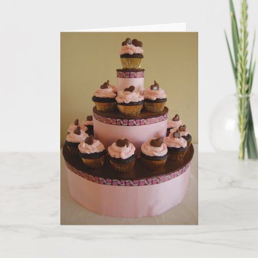 De Toren van Cupcake Kaart (Voorkant)