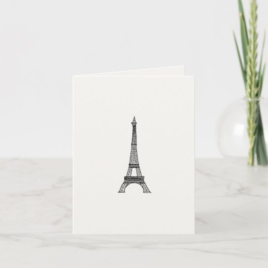De Toren van Customizable_Paris_Eiffel Kaart (Voorkant)