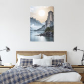 De Toren van Eeuwige Stilte Canvas Afdruk (Insitu (Slaapkamer))