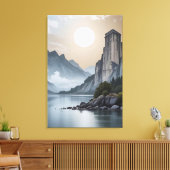 De Toren van Eeuwige Stilte Canvas Afdruk (Insitu (Woonkamer))