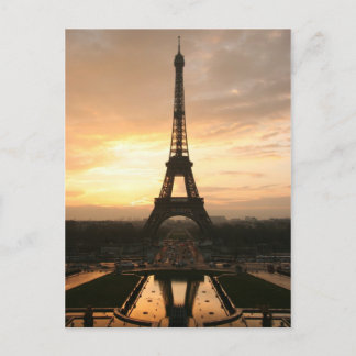 De Toren van Eiffel bij Zonsopgang van Trocadero Briefkaart