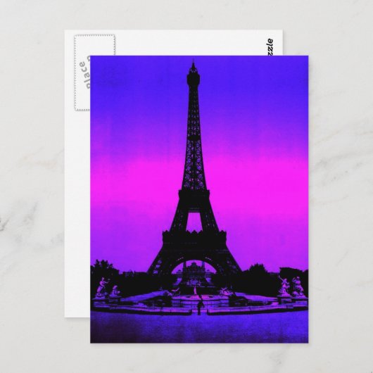 De Toren van Eiffel Briefkaart (Voorkant / Achterkant)