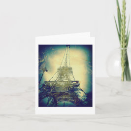 De Toren van Eiffel, de Druk van de Kunst, Blauw Kaart