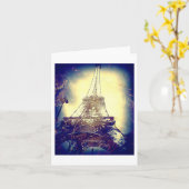 De Toren van Eiffel, het Blauw van de Indigo, Kaart (Gele Bloem)
