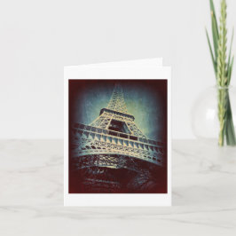 De Toren van Eiffel, het Diepe Blauw van het Kaart
