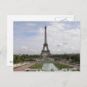 De Toren van Eiffel in Parijs Briefkaart (Voorkant / Achterkant)
