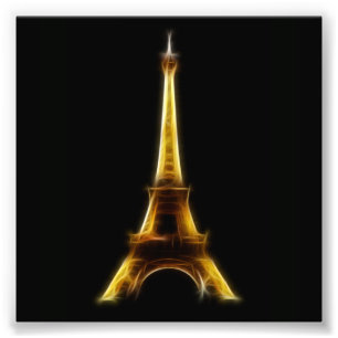 De Toren van Eiffel in Parijs Frankrijk Foto Afdruk