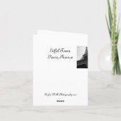 De Toren van Eiffel - lege notecards Kaart (Achterkant)