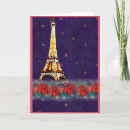 De Toren van Eiffel, van Parijs met Liefde Feestdagen Kaart