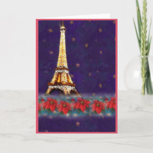 De Toren van Eiffel, van Parijs met Liefde Feestdagen Kaart
