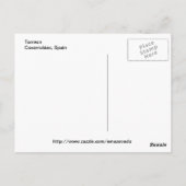 De Toren van Gonzalez van Fernán in Covarrubias Briefkaart (Achterkant)