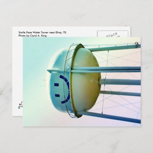De Toren van het Water van het Gezicht van de Briefkaart (Voorkant / Achterkant)