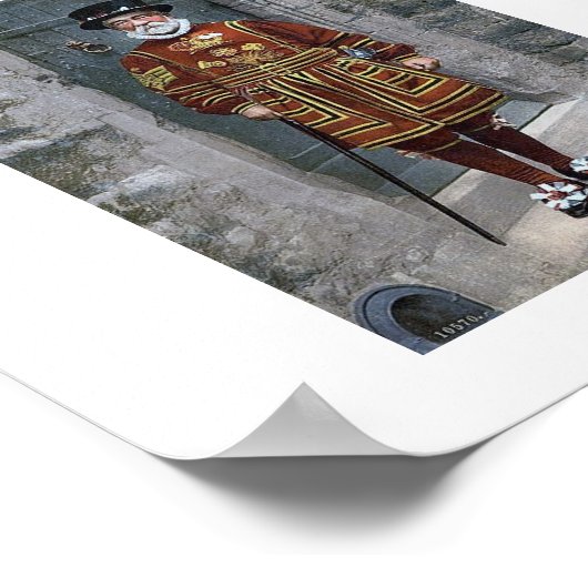 De toren van Londen, de Yeoman Warder Poster (Hoek)