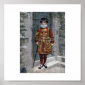 De toren van Londen, de Yeoman Warder Poster (Voorkant)