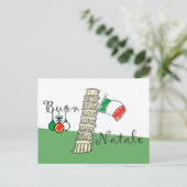 De Toren van Natale van Buon van Pisa Feestdagenkaart (Staand voorkant)