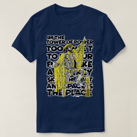 de toren van stroom t-shirt (Design voorkant)