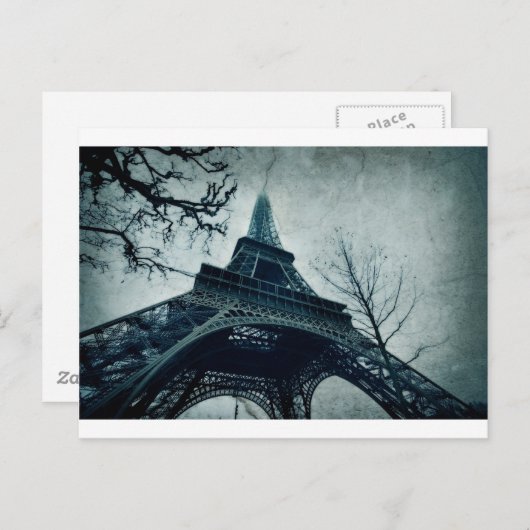 de torenherinneringen van Eiffel Briefkaart (Voorkant / Achterkant)